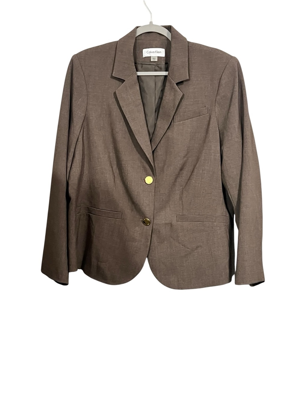 Calvin Klein blazer plus size 18w Brown long sleeve fall business casual